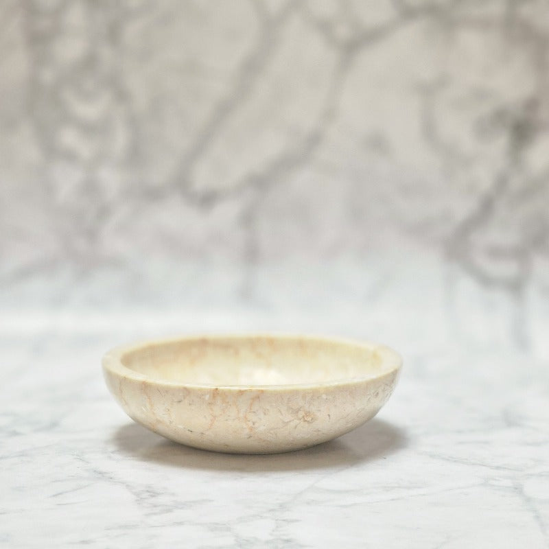 Soap dish marble - round